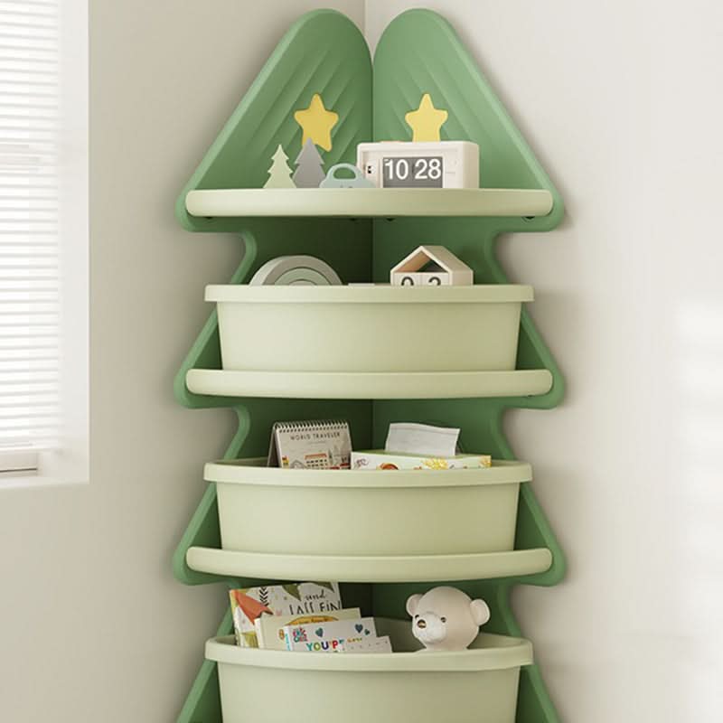 PINECUBBY – Contenitore per bambini a forma di albero di Natale con ripiani per organizzare facilmente