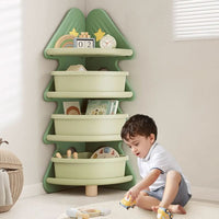 PINECUBBY – Contenitore per bambini a forma di albero di Natale con ripiani per organizzare facilmente