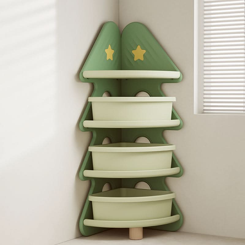 PINECUBBY – Contenitore per bambini a forma di albero di Natale con ripiani per organizzare facilmente
