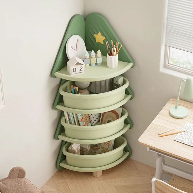 PINECUBBY – Contenitore per bambini a forma di albero di Natale con ripiani per organizzare facilmente