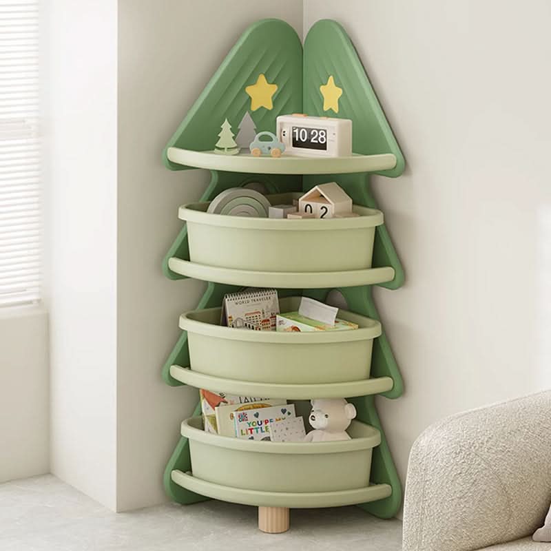 PINECUBBY – Contenitore per bambini a forma di albero di Natale con ripiani per organizzare facilmente