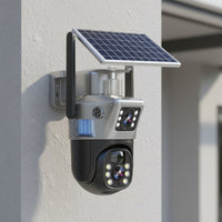 DUALGUARD CAM - 4K Wireless Security Camera with Solar Panel & 360° Control 0