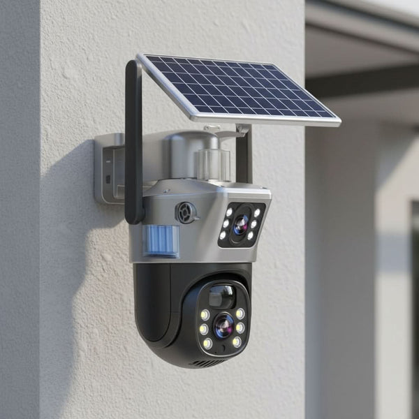 SOLARVUE – Caméra de sécurité sans fil 4K solaire contrôle 360°