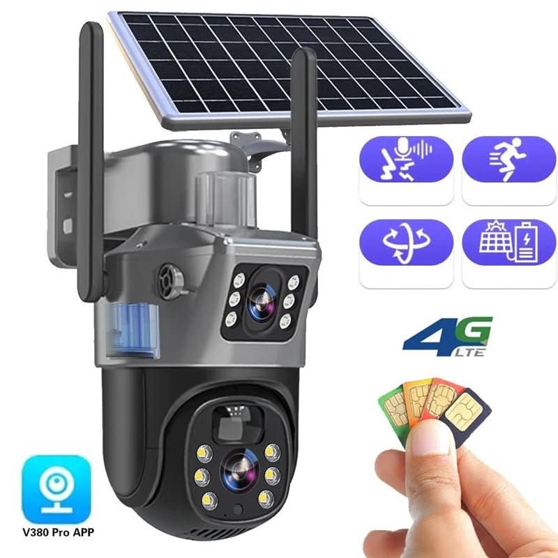 DUALGUARD CAM - 4K Wireless Security Camera with Solar Panel & 360° Control 2