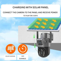 DUALGUARD CAM - 4K Wireless Security Camera with Solar Panel & 360° Control 5