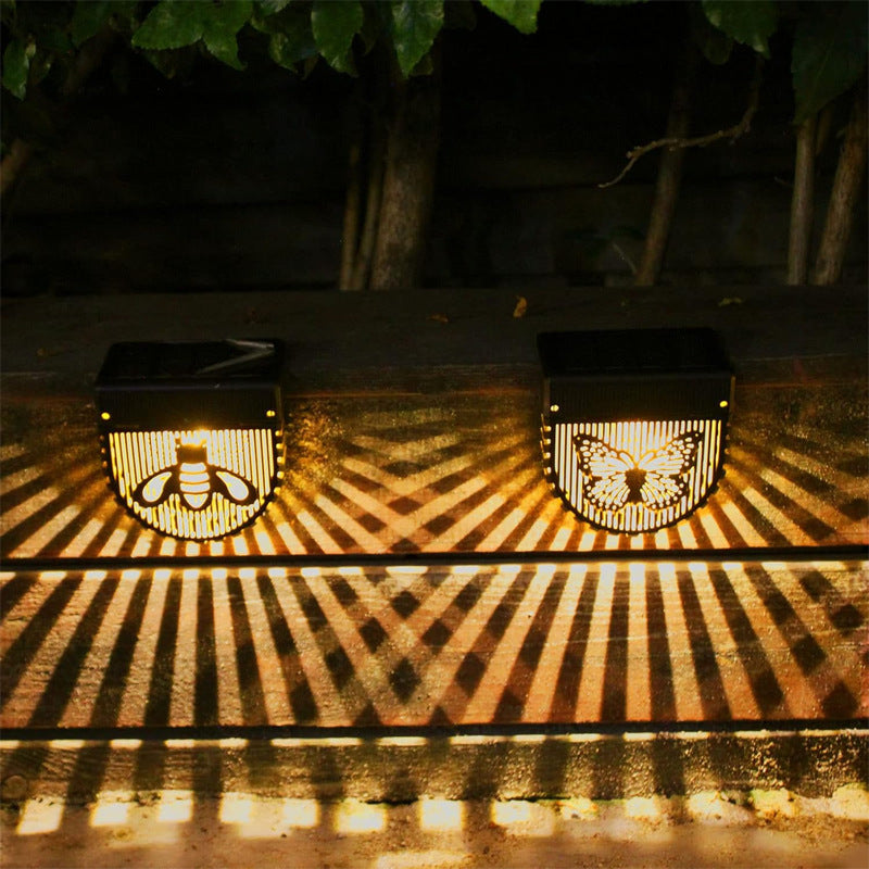 MIRALUX – Lampes solaires de clôture HollowGlow, lot de 2