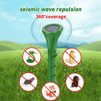 VERDAGUARD – Repelente solar de topos con vibración silenciosa para protección ecológica del jardín
