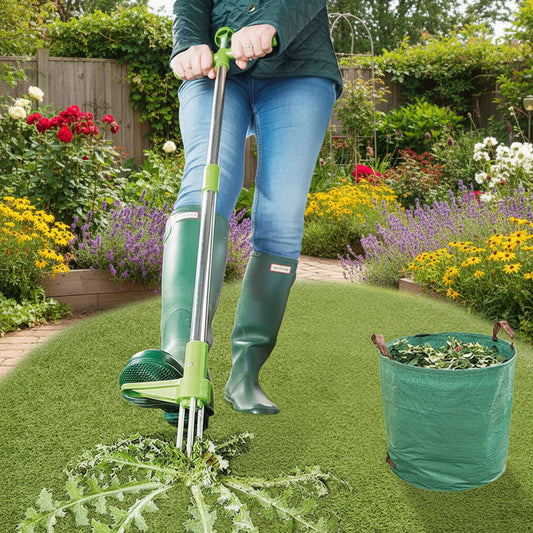 ROOTLIFT - Stand-up weed puller designed for easier and cleaner garden maintenance.