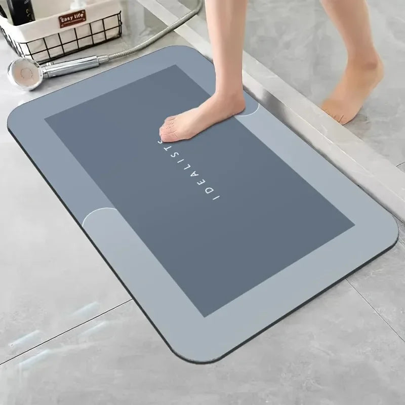 Diatomaceous Earth Bath Mat - Super Absorbent Non-Slip Bathroom Mat 6