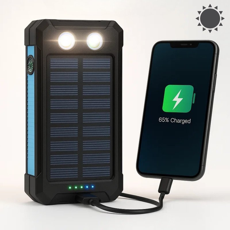 SUNCORE – Batterie externe solaire pour une énergie fiable en voyage