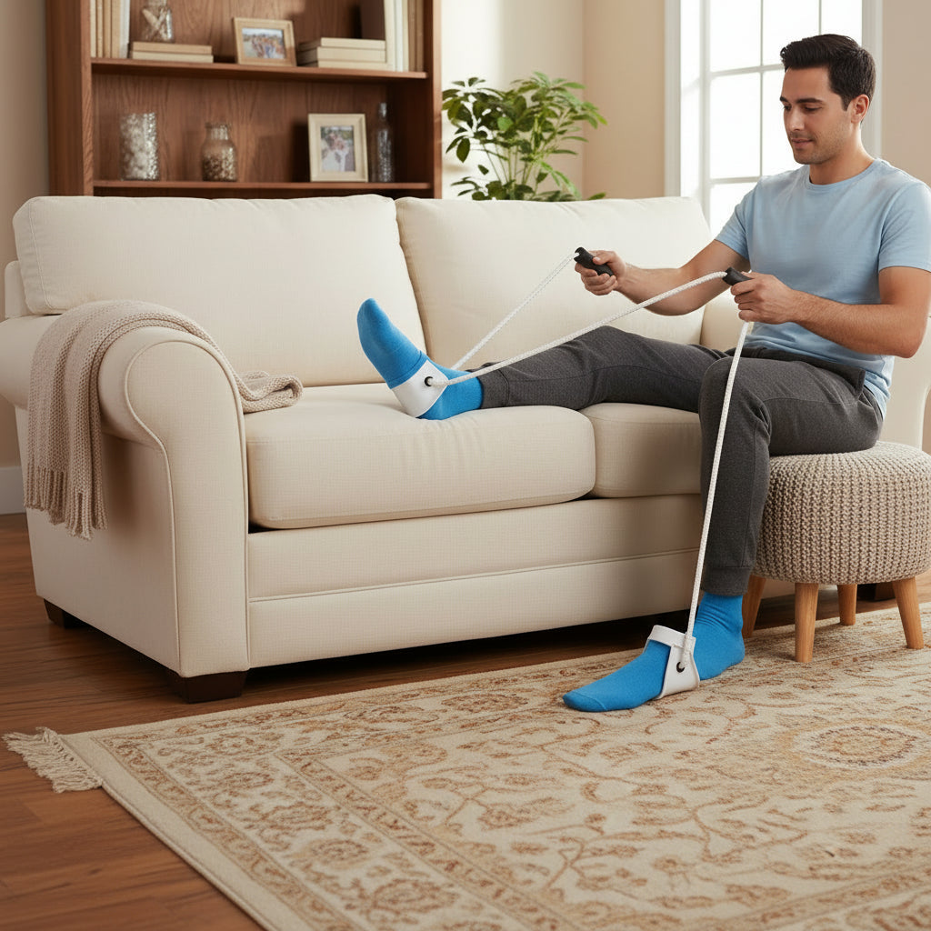 Dressing Aids Sock Aid - Adjustable Stocking Slider for Easy and Independent Wear 0