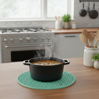 Durable 3-Piece Heat Resistant Trivet Set for Hot Pots & Pans - Easy Clean 3