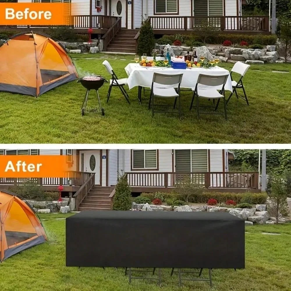 Durable Outdoor Furniture Cover - Heavy Duty Waterproof Protection for Patio Sofa & Table Set 2