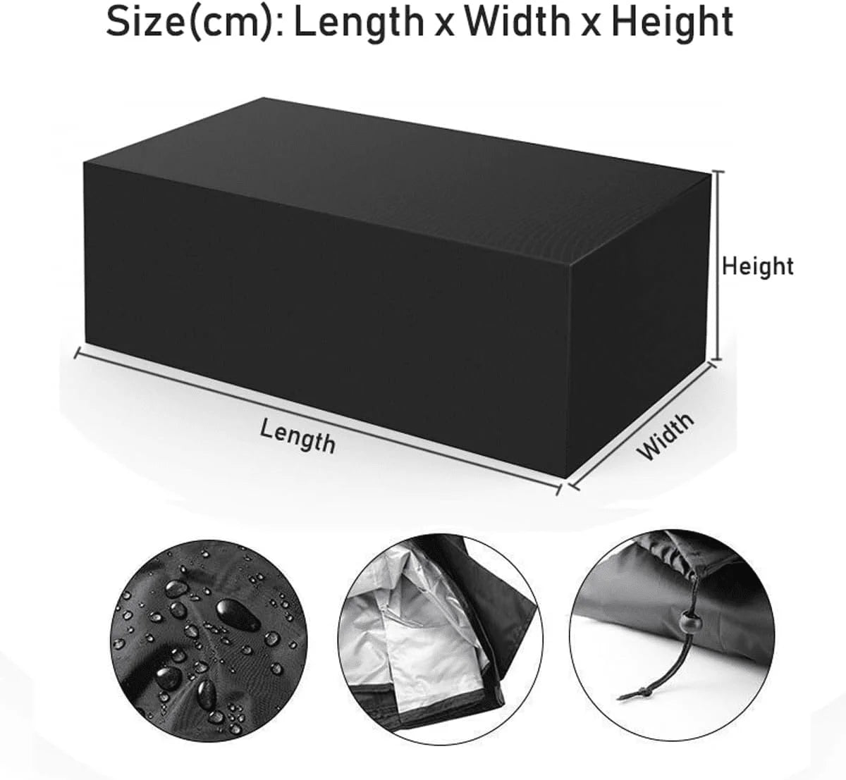 Durable Outdoor Furniture Cover - Heavy Duty Waterproof Protection for Patio Sofa & Table Set 3