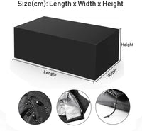 Durable Outdoor Furniture Cover - Heavy Duty Waterproof Protection for Patio Sofa & Table Set 3