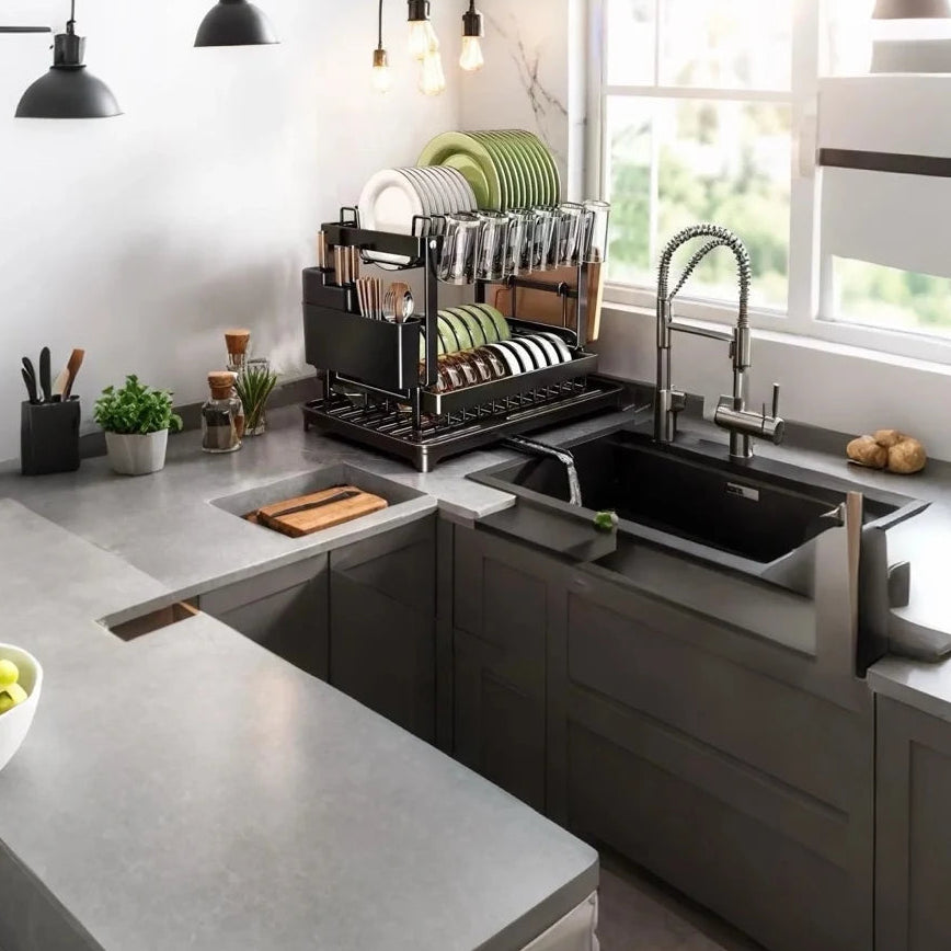Durable Plastic Sink Base with Integrated Drain Board & Clog-Resistant System 3