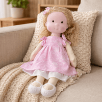 ELORA – Handmade Waldorf Doll Made of Cotton for Creative Play 16