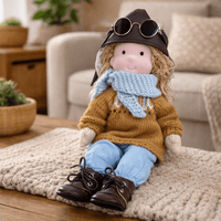 ELORA – Handmade Waldorf Doll Made of Cotton for Creative Play 17