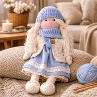 ELORA – Handmade Waldorf Doll Made of Cotton for Creative Play 23