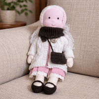 ELORA – Handmade Waldorf Doll Made of Cotton for Creative Play 24