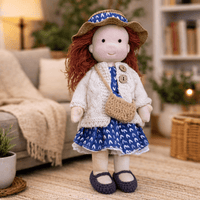 ELORA – Handmade Waldorf Doll Made of Cotton for Creative Play 25