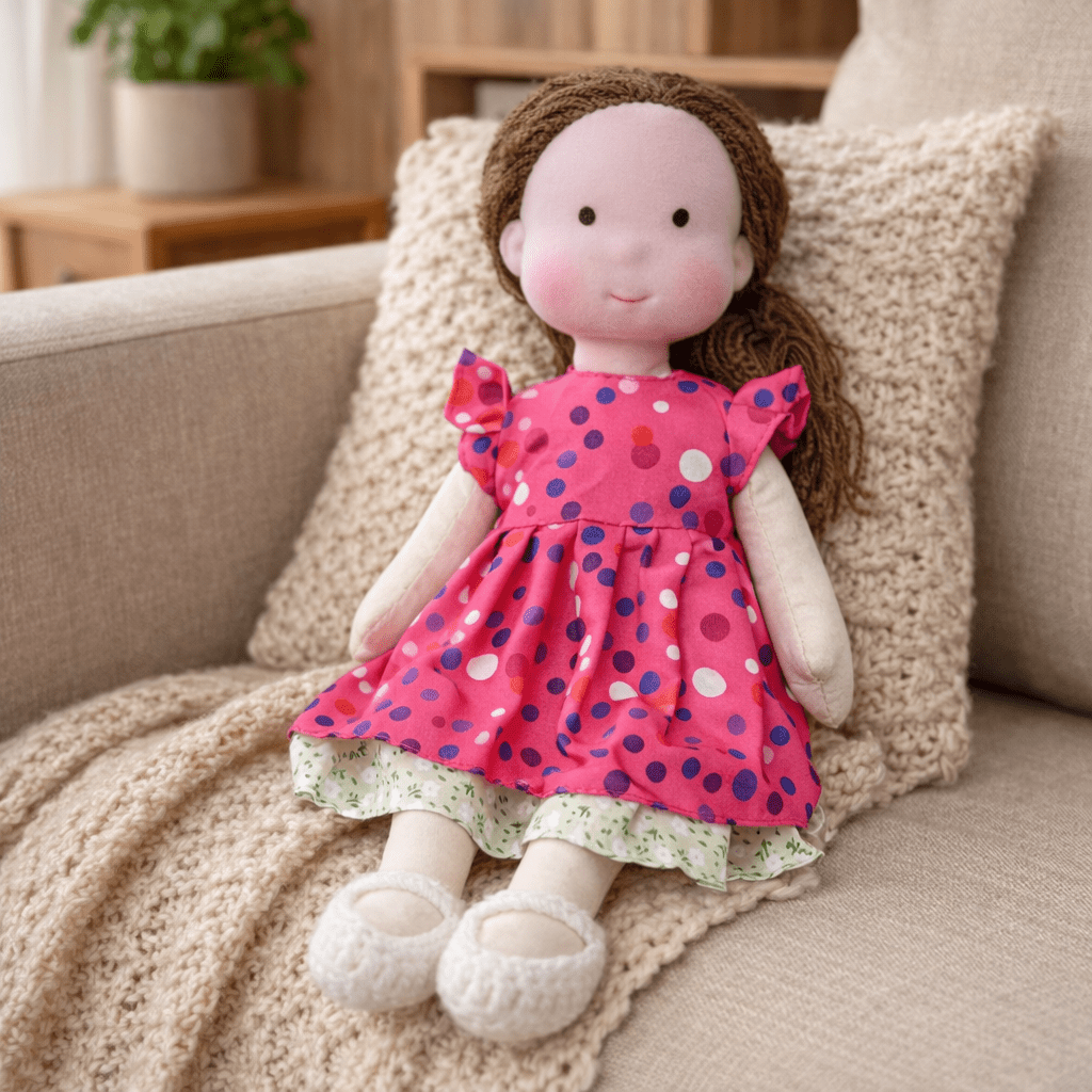 ELORA – Handmade Waldorf Doll Made of Cotton for Creative Play 26