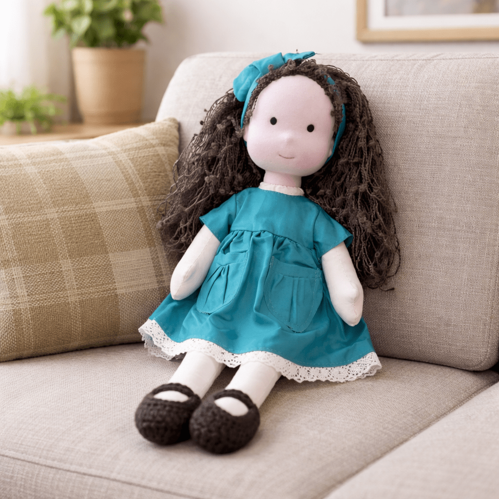 ELORA – Handmade Waldorf Doll Made of Cotton for Creative Play 28