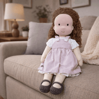ELORA – Handmade Waldorf Doll Made of Cotton for Creative Play 35
