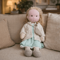 ELORA – Handmade Waldorf Doll Made of Cotton for Creative Play 36