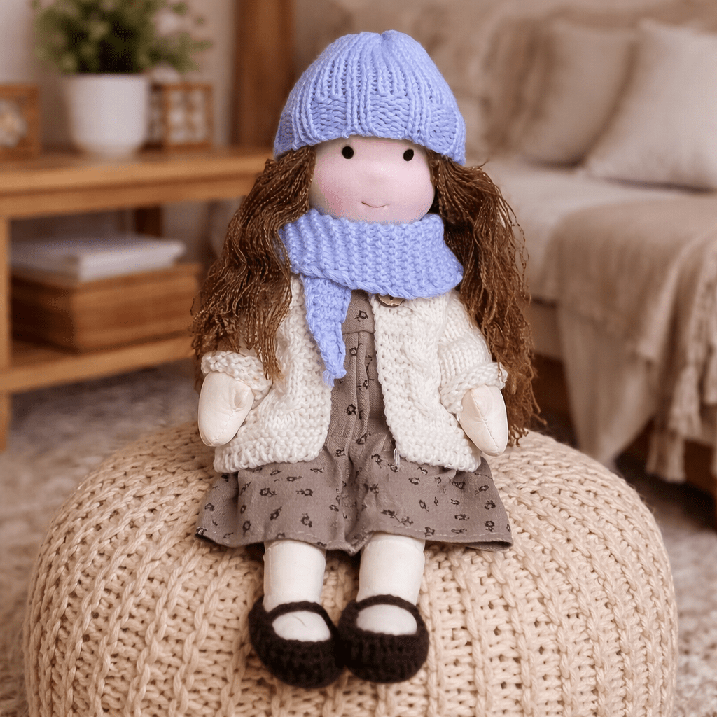 ELORA – Handmade Waldorf Doll Made of Cotton for Creative Play 4