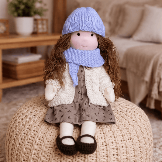 ELORA – Handmade Waldorf Doll Made of Cotton for Creative Play 4