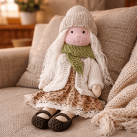 ELORA – Handmade Waldorf Doll Made of Cotton for Creative Play 8