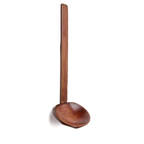 Eco-Friendly Wooden Soup Spoon Set - Durable Ramen & Hot Pot Utensils 7