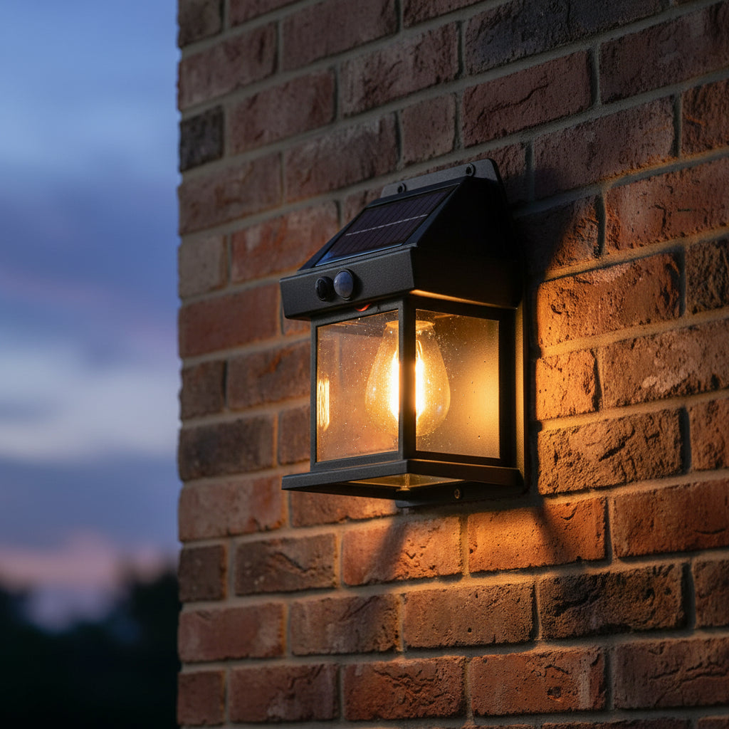 EcoBright Solar Wall Light - Waterproof Outdoor Lantern with Motion Sensor 9