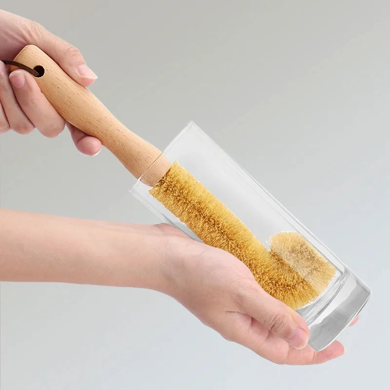 EcoClean - Natural Coir Kitchen Cleaning Brush for Non-Stick Cookware 2