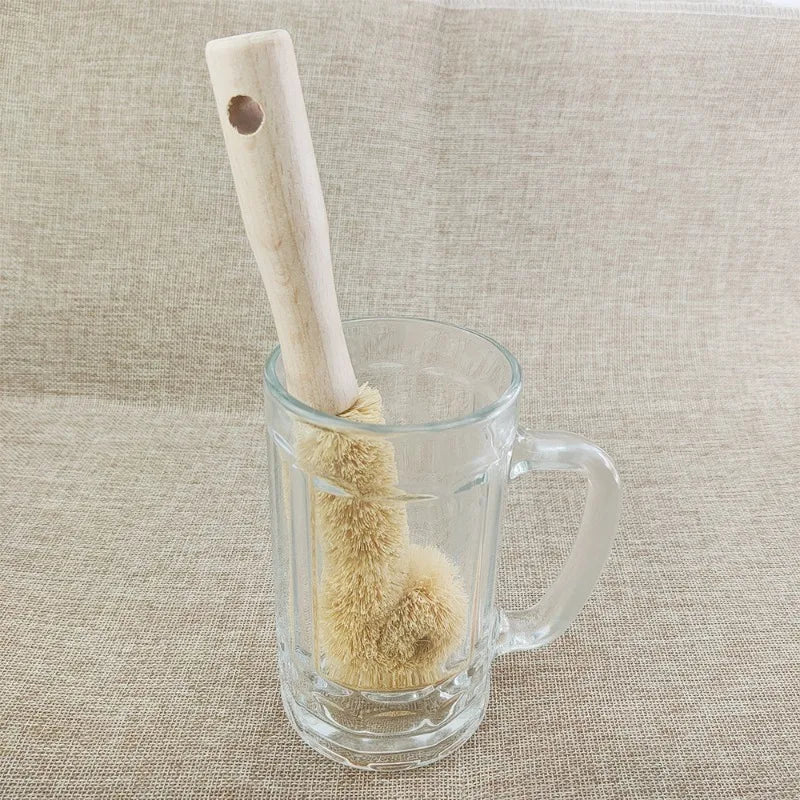 EcoClean - Natural Coir Kitchen Cleaning Brush for Non-Stick Cookware 4