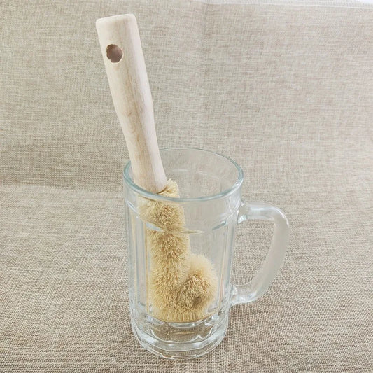 EcoClean - Natural Coir Kitchen Cleaning Brush for Non-Stick Cookware 4