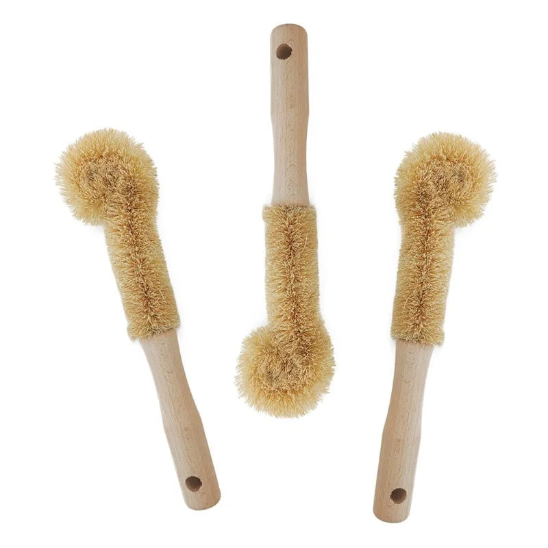 EcoClean - Natural Coir Kitchen Cleaning Brush for Non-Stick Cookware 5