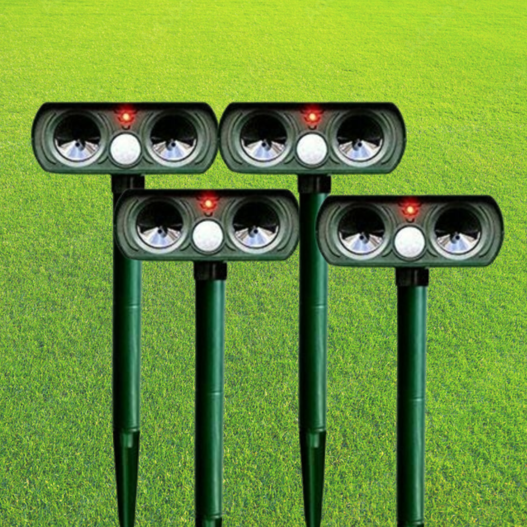 EcoGuard - Ultrasonic Solar-Powered Animal Pest Repeller with Motion Activation 0