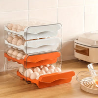 Egg Container for Fridge - 2-Layer Egg Storage Container, Holds 32 Eggs 3