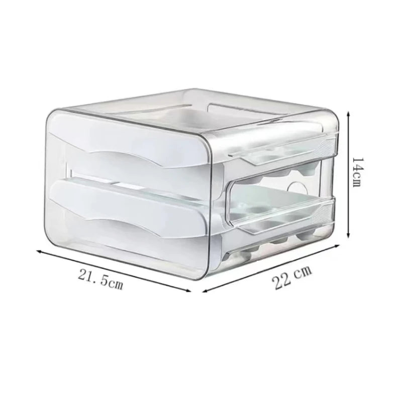 Egg Container for Fridge - 2-Layer Egg Storage Container, Holds 32 Eggs 5