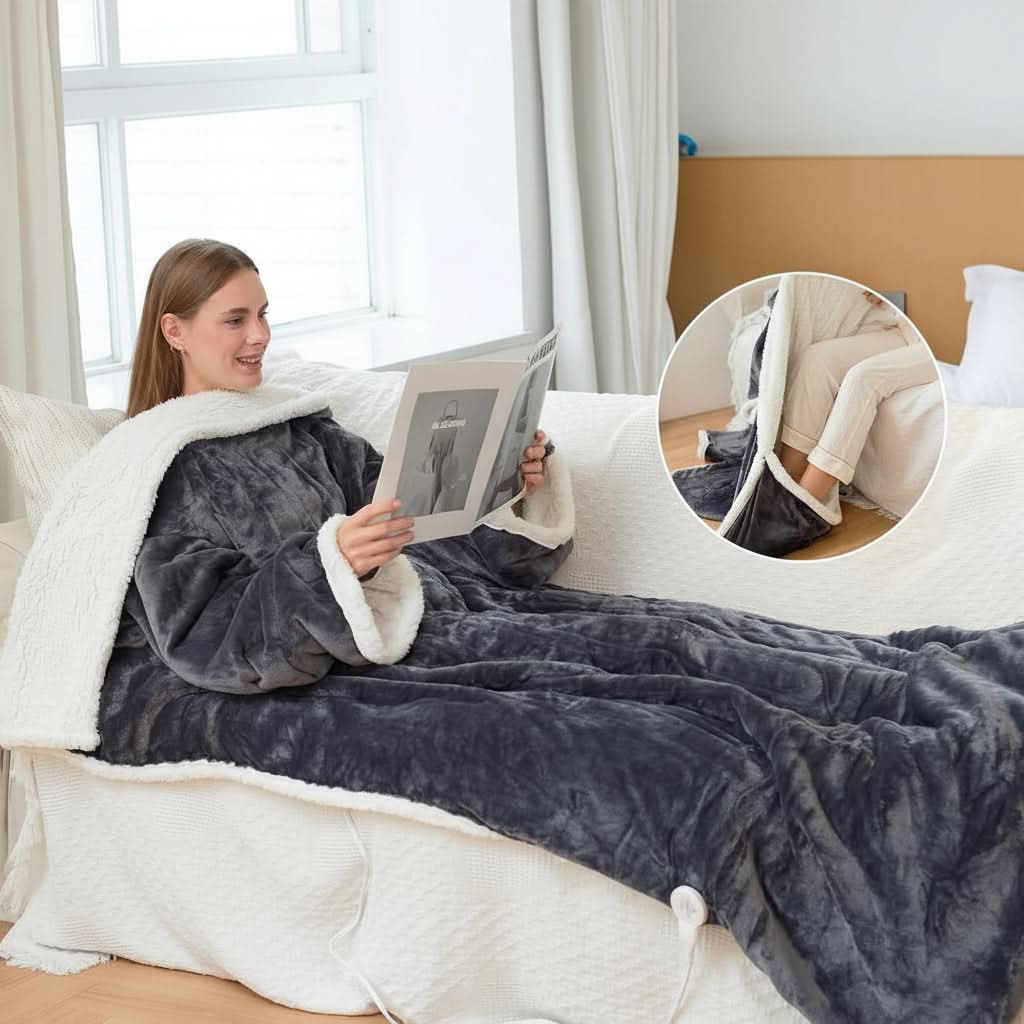 WARMHAVEN – Couverture chauffante portable pour une détente douillette