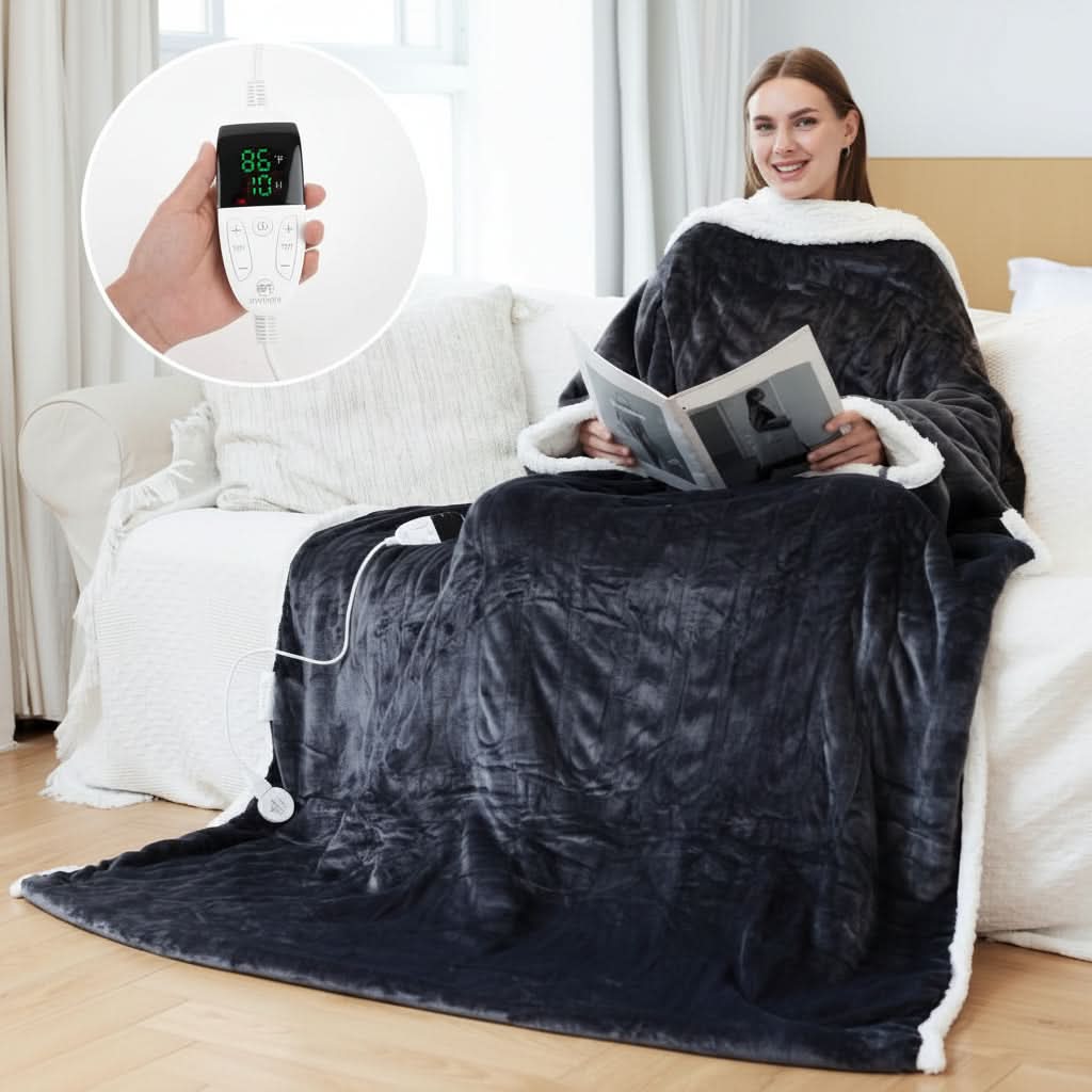 WARMHAVEN – Couverture chauffante portable pour une détente douillette