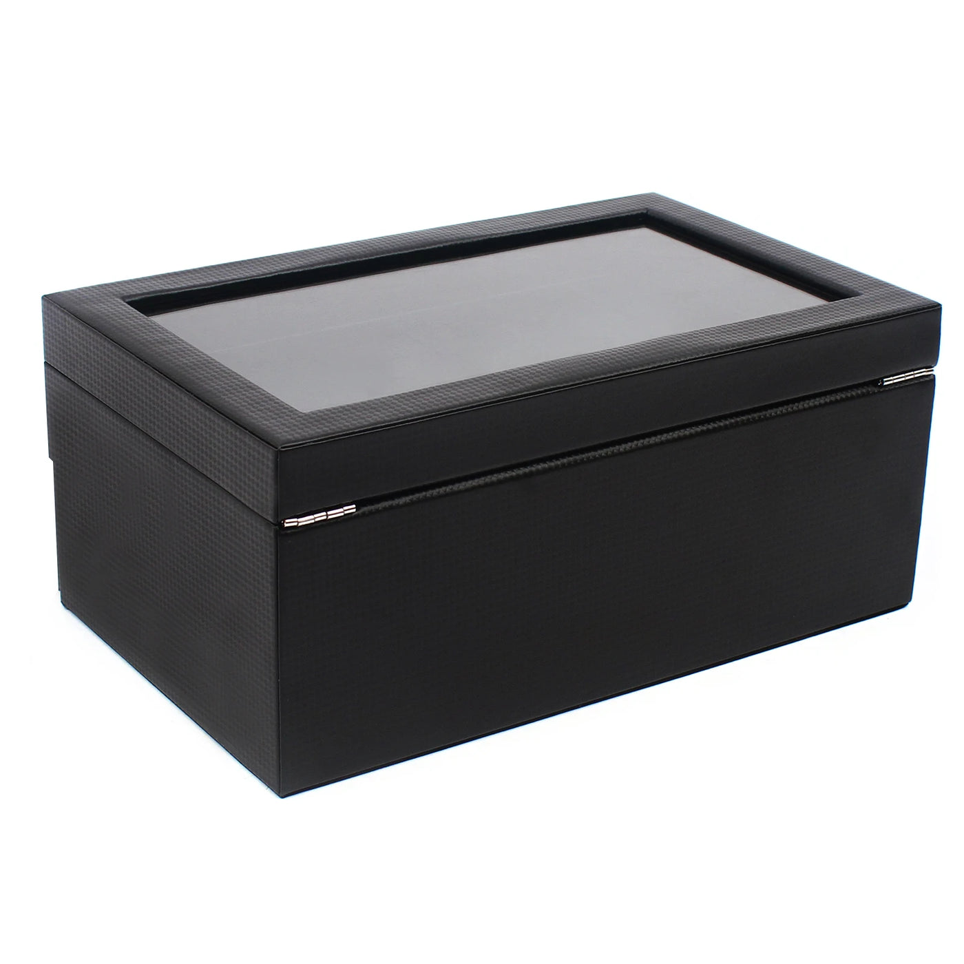 Elegant 2-Layer Watch Box for Men - 24 Compartments Watch Display Case with Glass Top 1
