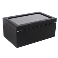 Elegant 2-Layer Watch Box for Men - 24 Compartments Watch Display Case with Glass Top 1