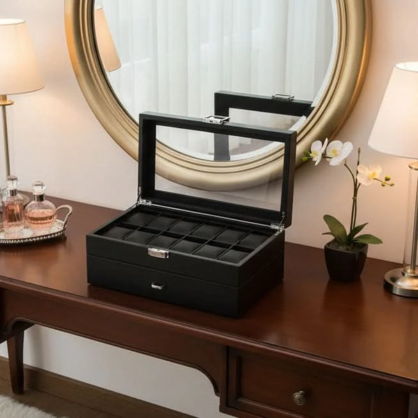 GENTFLOW – Coffret organisateur de montres pour montres et accessoires