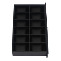 Elegant 2-Layer Watch Box for Men - 24 Compartments Watch Display Case with Glass Top 4