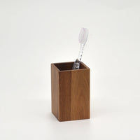 Elegant Acacia Wood Bathroom Accessories Set - Soap Dispenser, Toothbrush Holder, Soap Dish 3