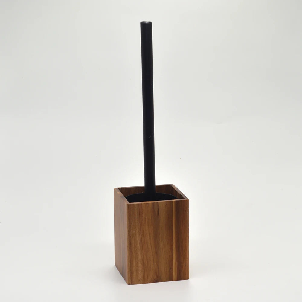 Elegant Acacia Wood Bathroom Accessories Set - Soap Dispenser, Toothbrush Holder, Soap Dish 5