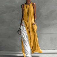 Elegant Boho Maxi Dress for Women - Sleeveless A-Line Summer Style 2